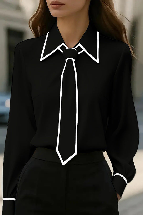Florencia | Camisa con lazo en contraste