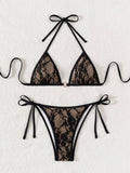 Amaia | Bikini triangular de encaje
