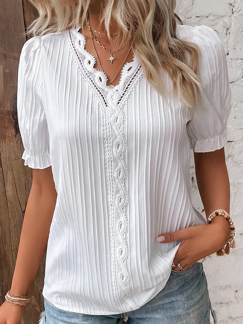 Gabriela | Camisa de manga corta con aberturas