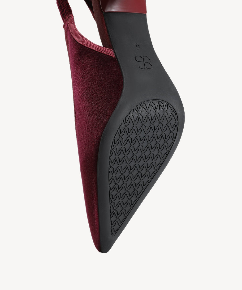 Sabela | Zapato de tacón de terciopelo