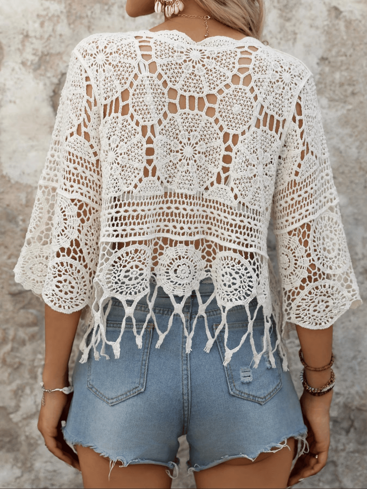 Ana | Top bohemio calado