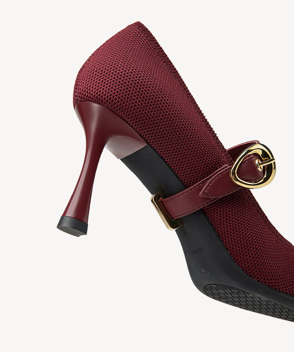 Adara | Zapato de salón con tiras extraíbles – Negro