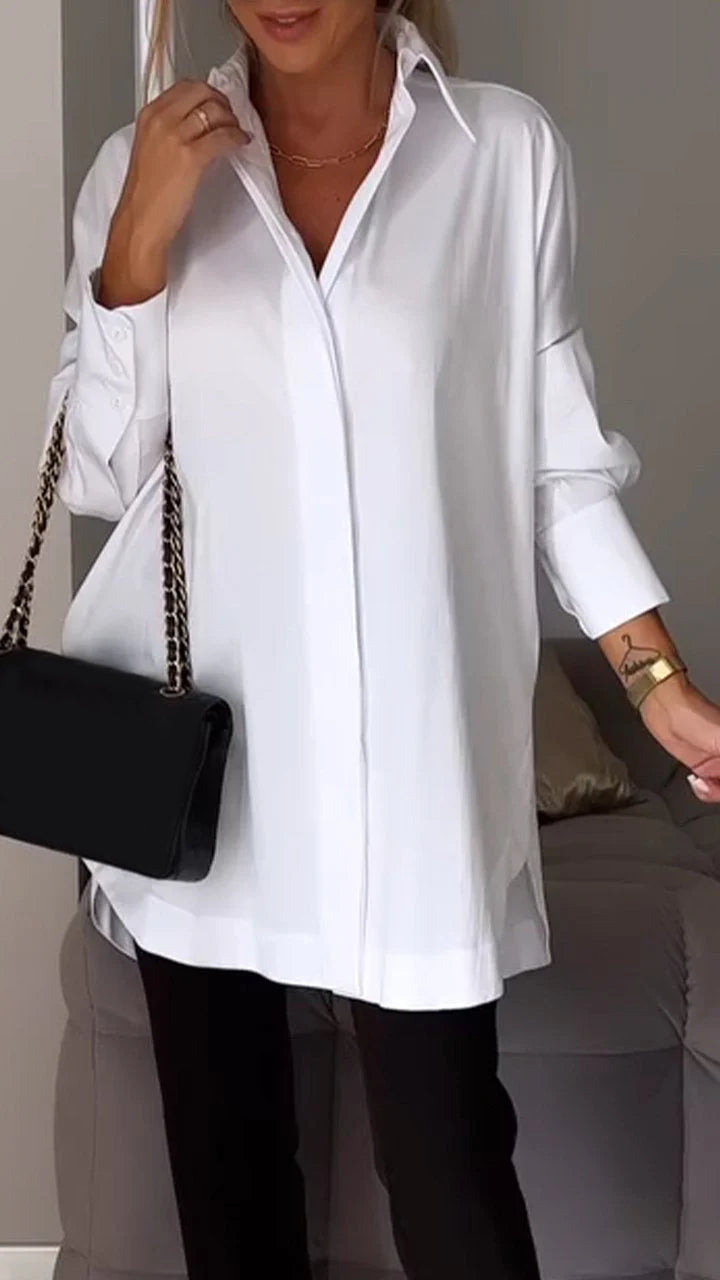 Sveva | Camisa blanca con aberturas