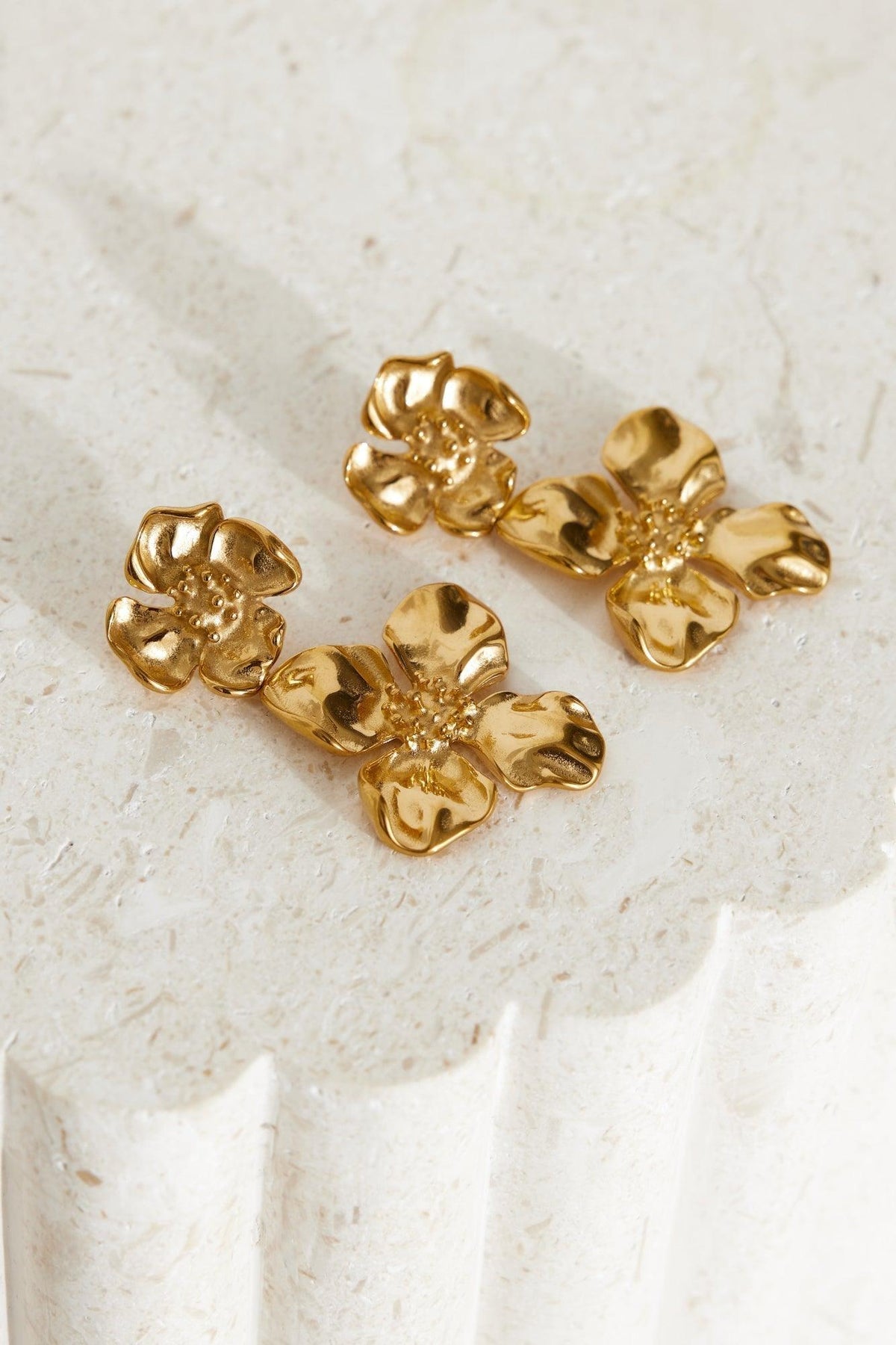 Almendra | Pendientes bañados en oro de 18 k
