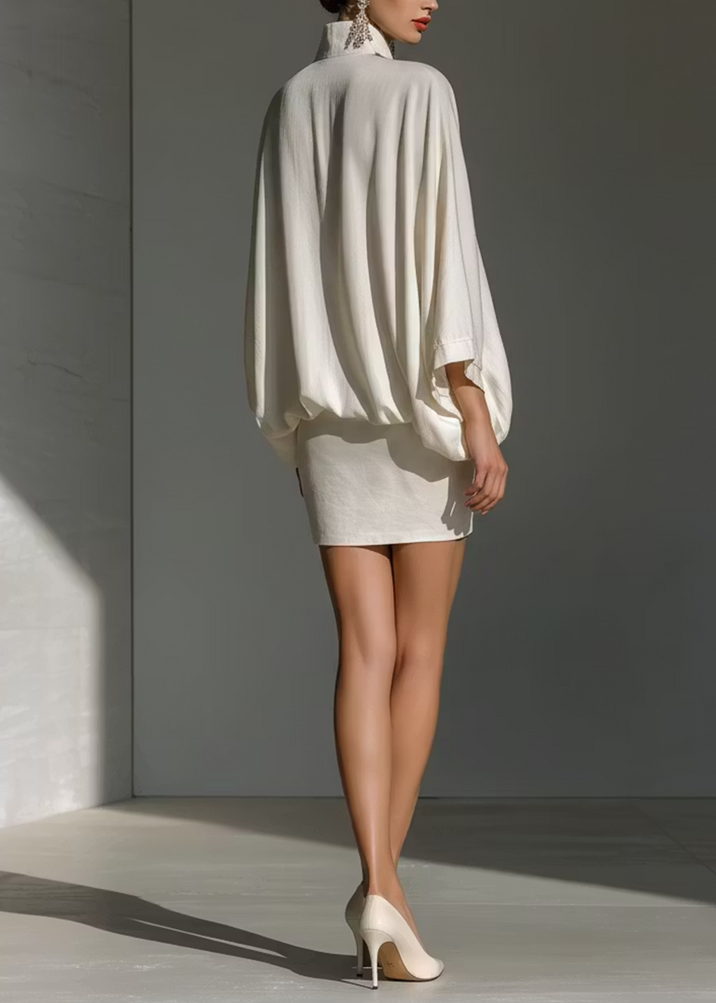 Rosalinda | Conjunto blanco de top y minifalda