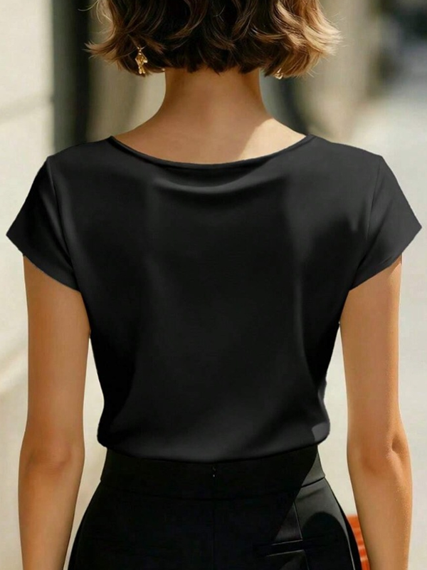 Aria | Blusa cruzada de satén