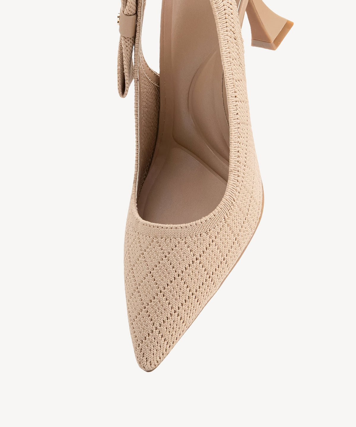 Donatella | Zapato de tacón con punta fina y lazo