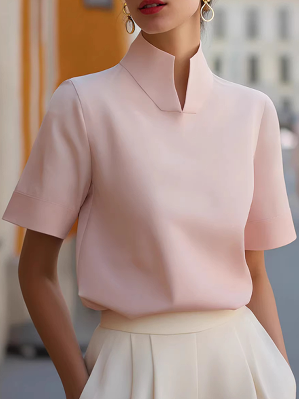 Consuelo | Top con cuello mao