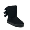 Ámbar | Botas de nieve de felpa con lazos