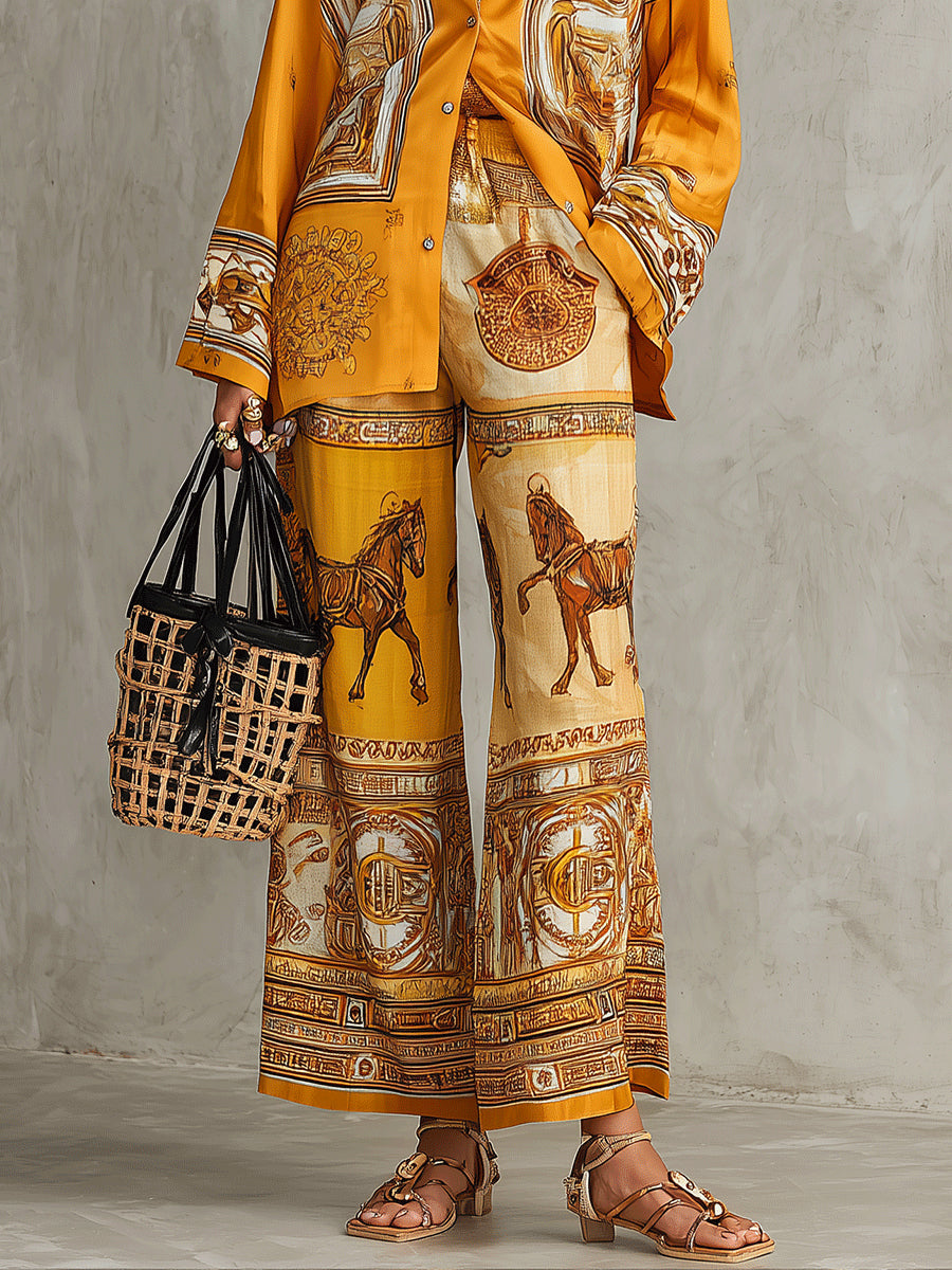Margarita | Conjunto naranja barroco
