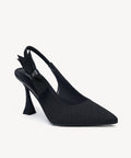 Adelina | Zapato de tacón con lazo – Negro