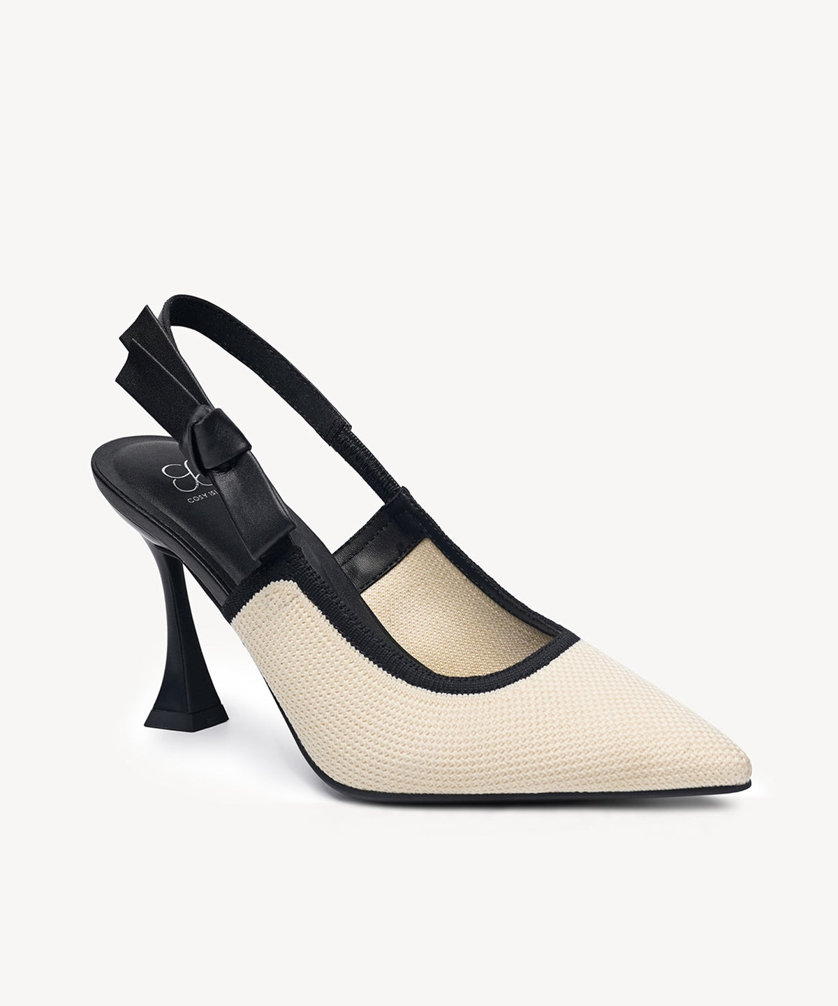 Donatella | Zapato de tacón con punta fina y lazo