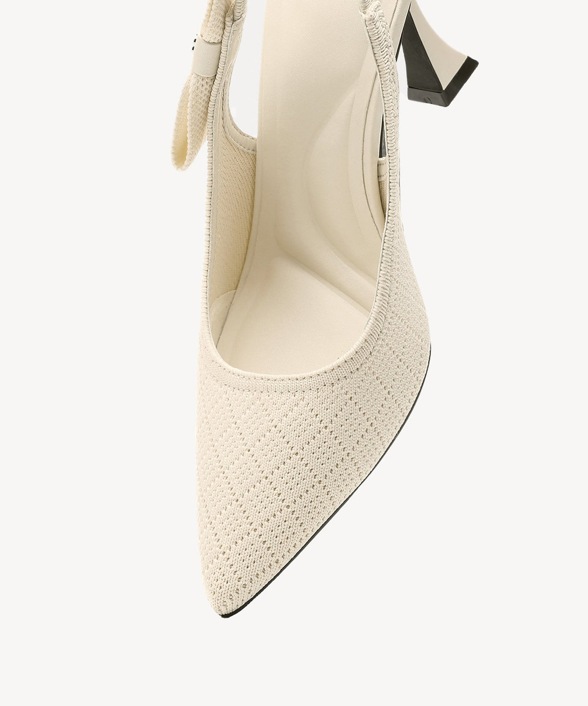 Adelina | Zapato de tacón con lazo – Albaricoque