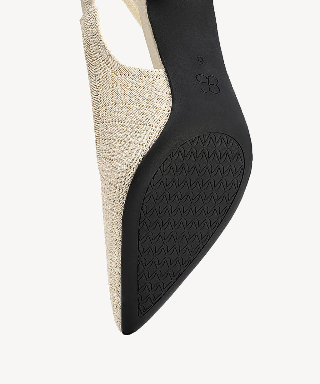 Donatella | Zapato de tacón con punta fina y lazo