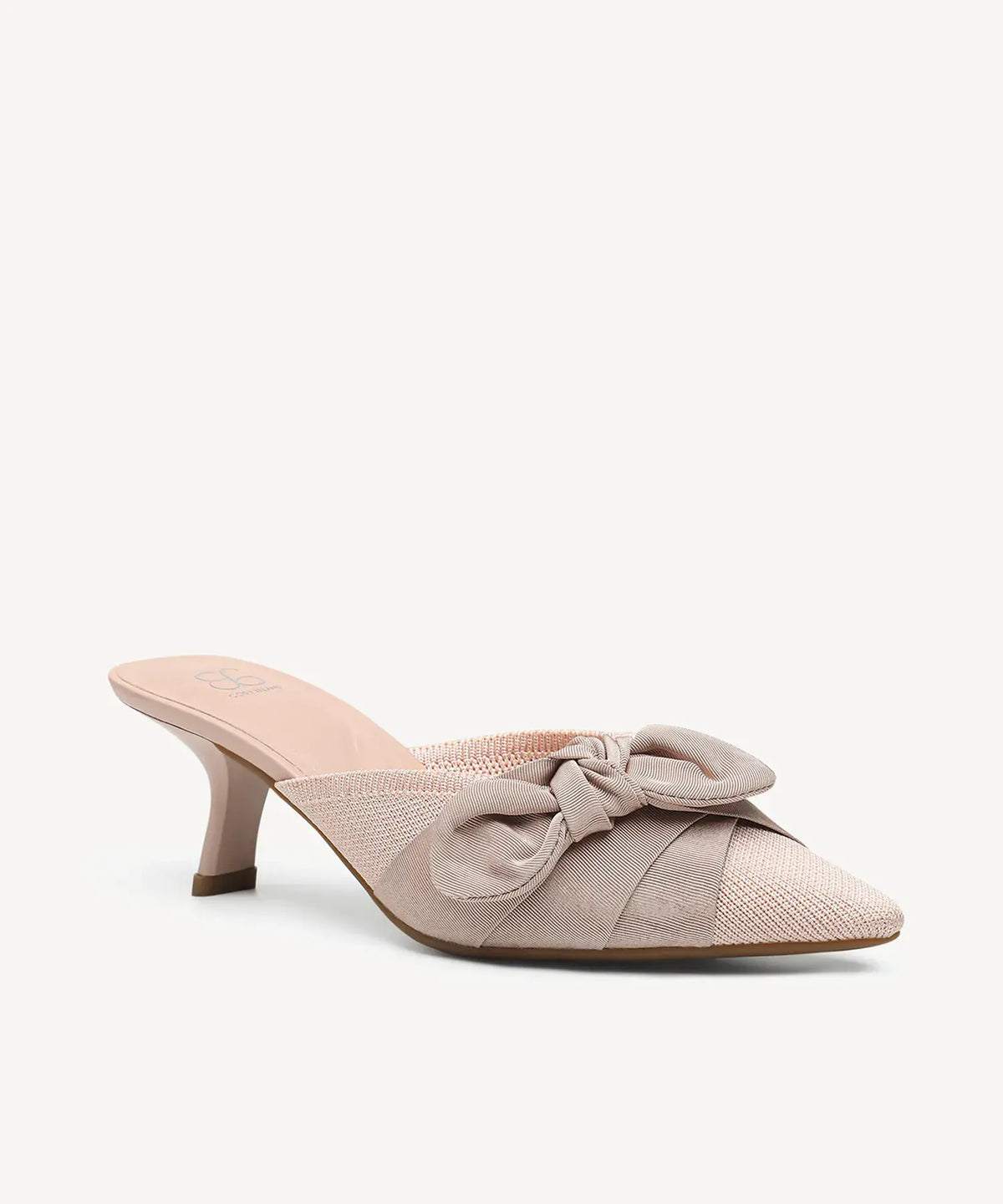 Maura | Mule de punta con tacón – Negro