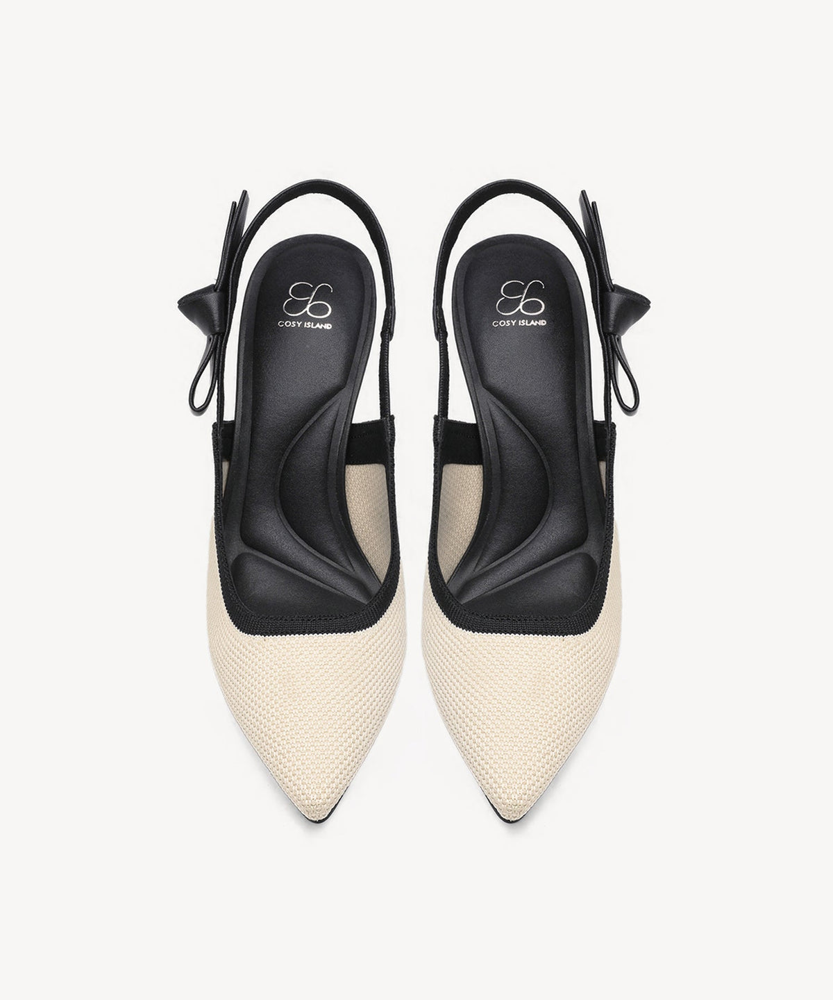 Adelina | Zapato de tacón con lazo – Albaricoque