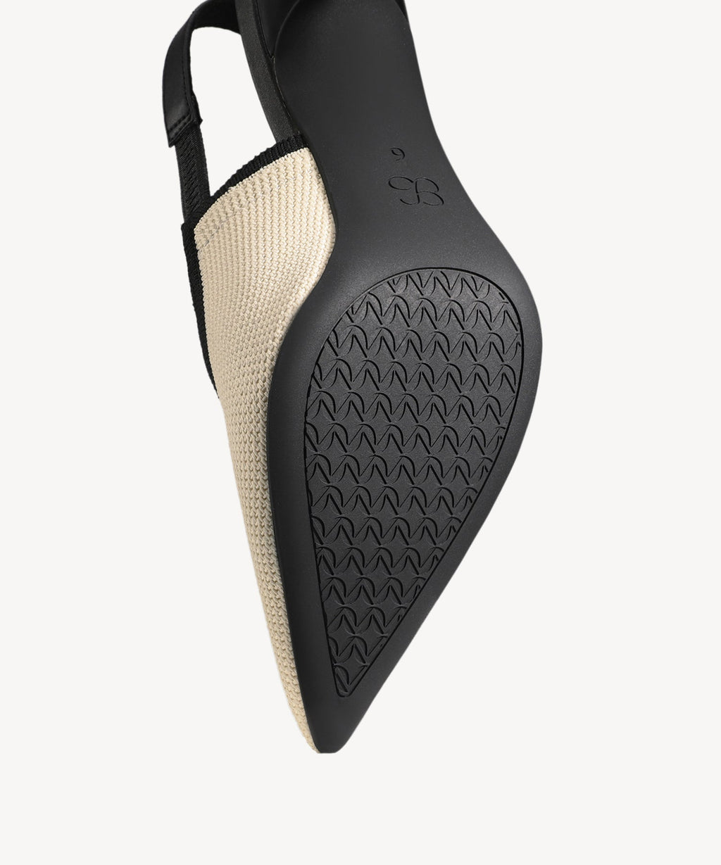 Donatella | Zapato de tacón con punta fina y lazo