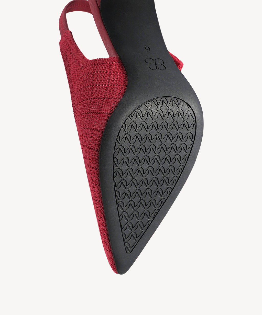 Adelina | Zapato de tacón con lazo – Albaricoque