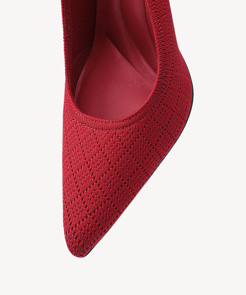 Adelina | Zapato de tacón con lazo – Rosa