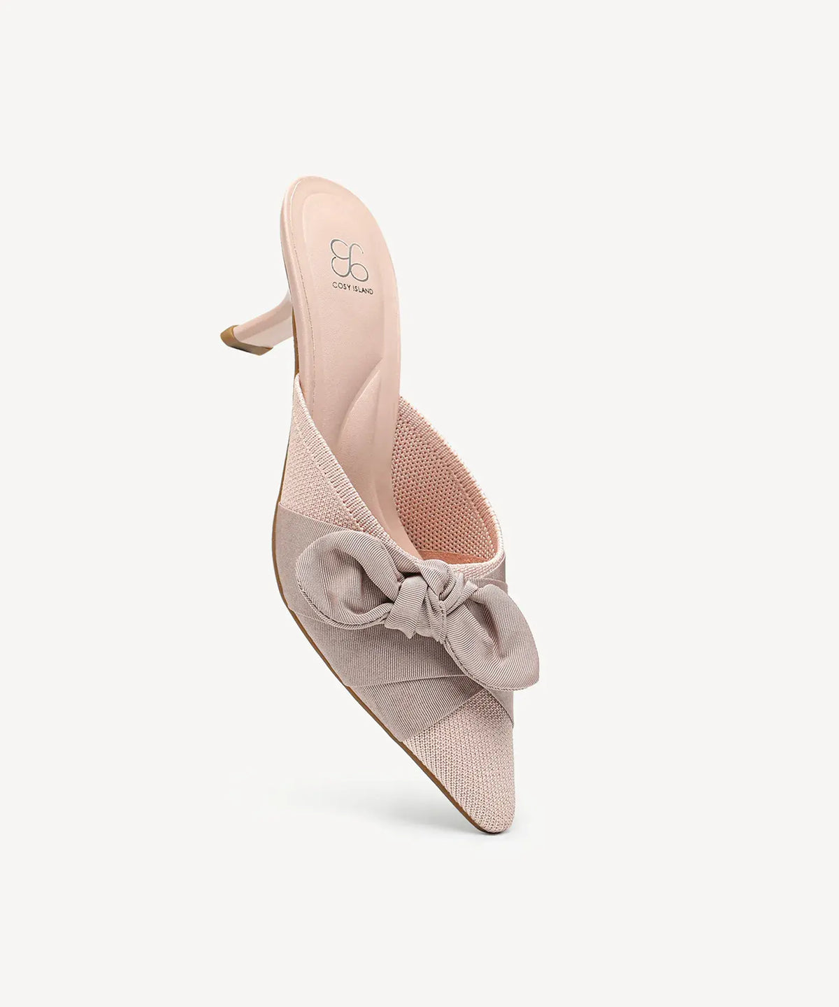 Maura | Mule de punta con tacón – Negro
