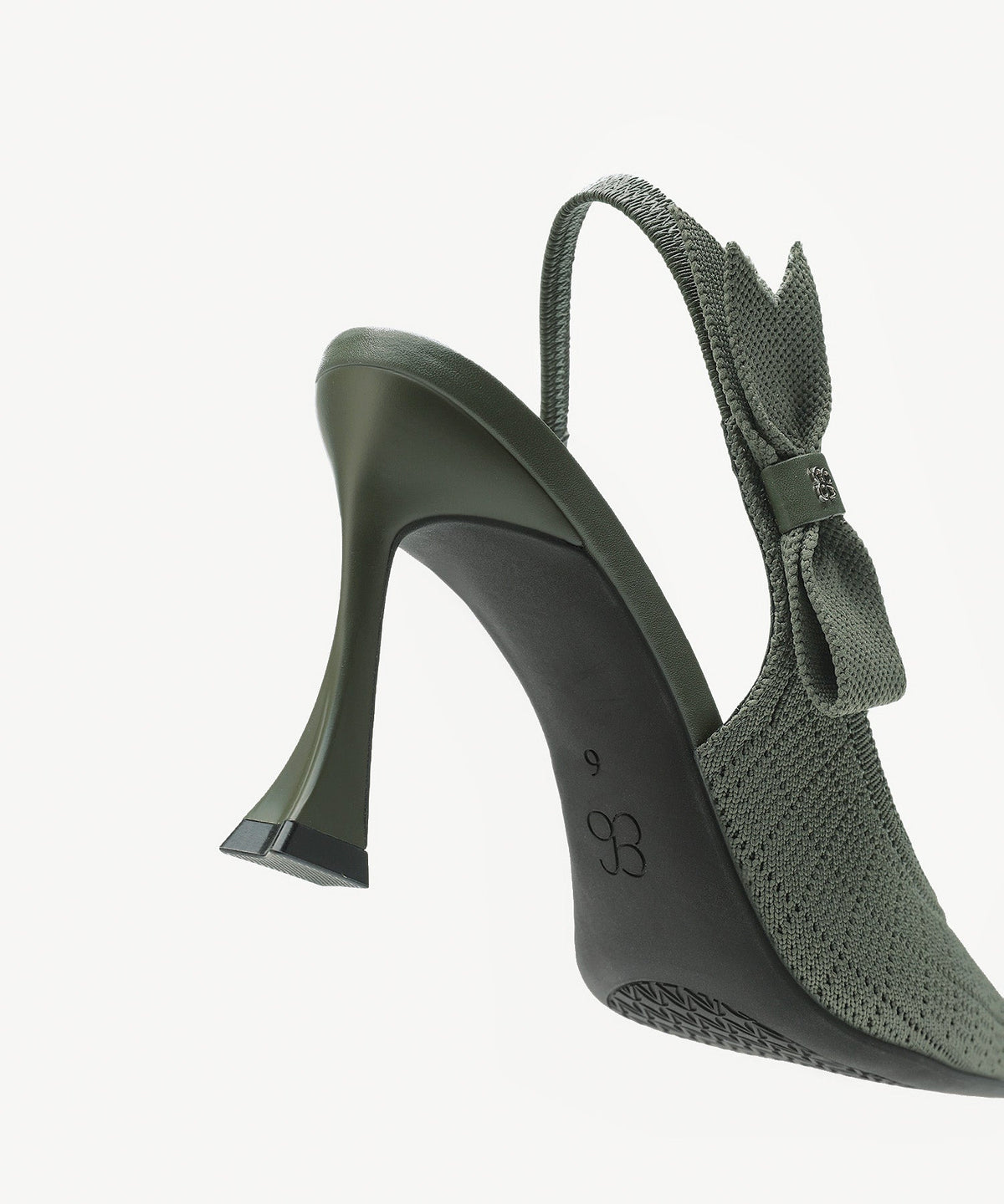 Adelina | Zapato de tacón con lazo – Negro