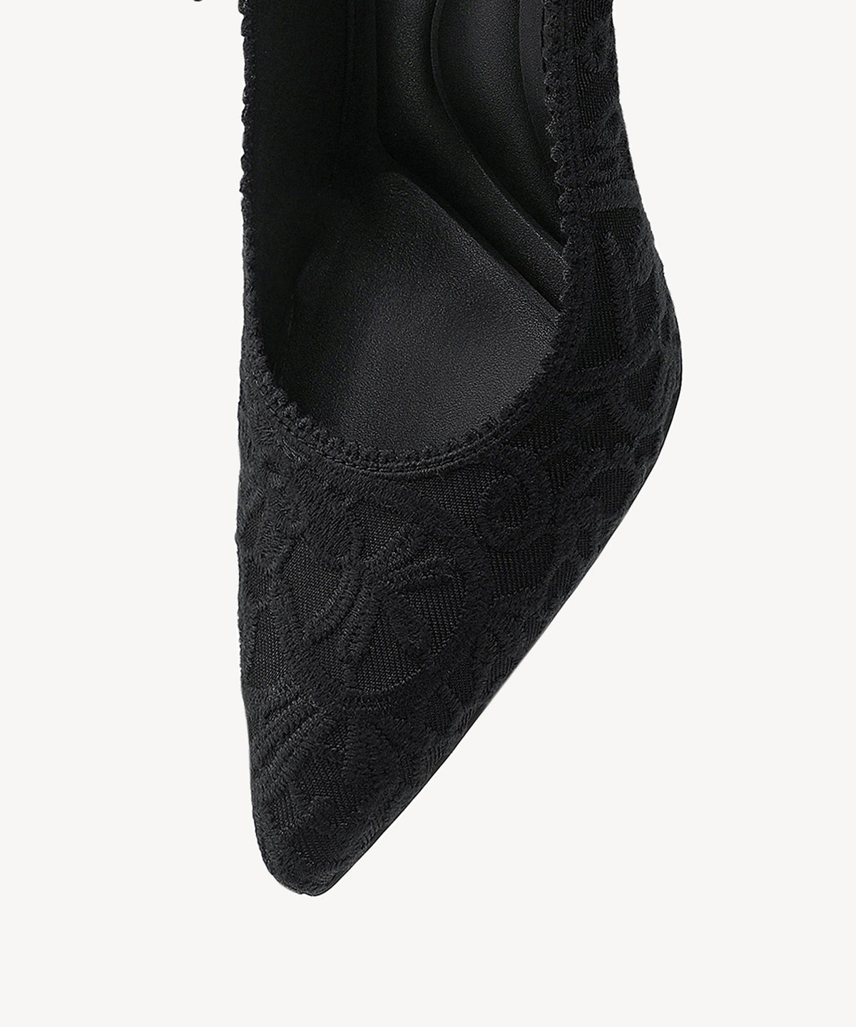Adelina | Zapato de tacón con lazo – Negro