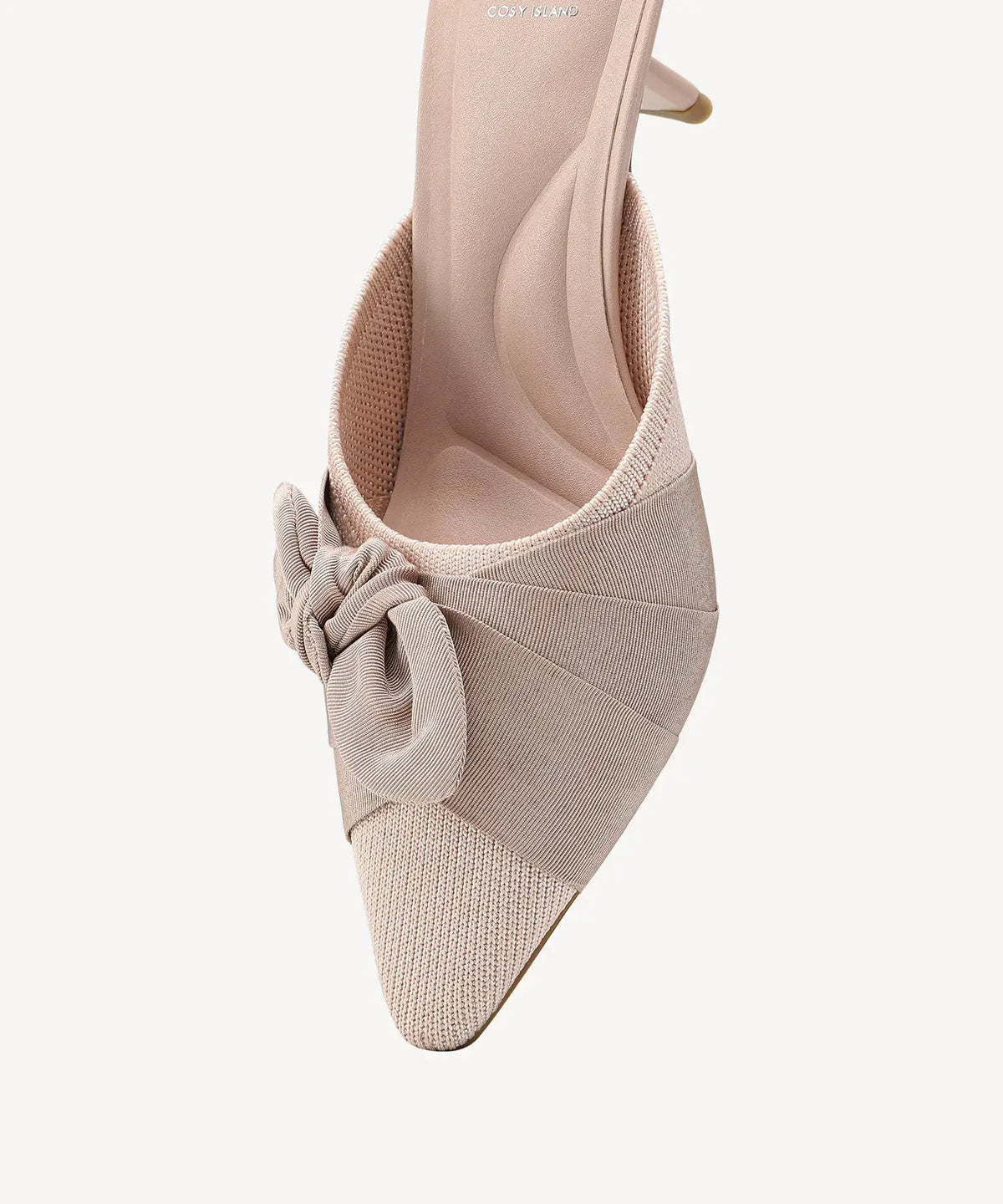 Maura | Mule de punta con tacón – Negro