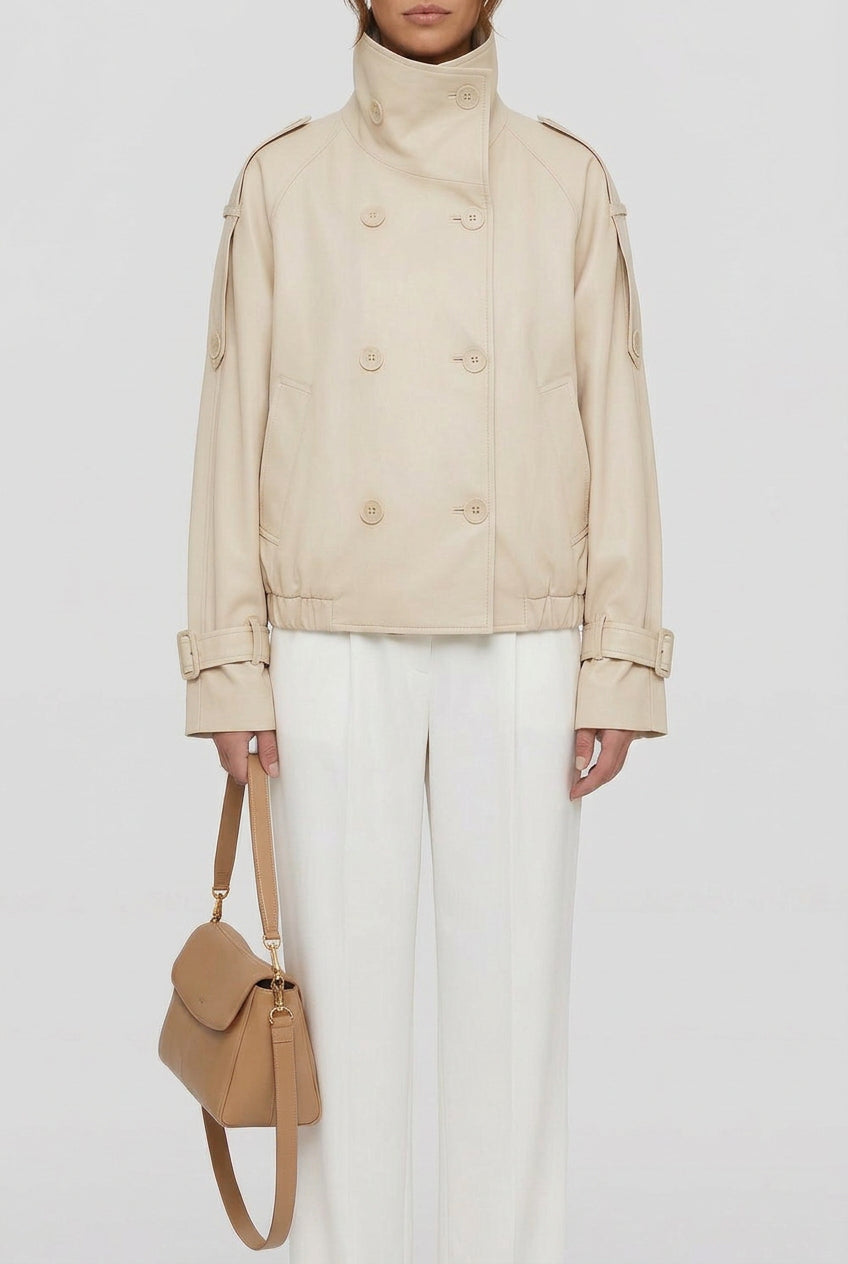 Dervla | Chaqueta corta estilo gabardina