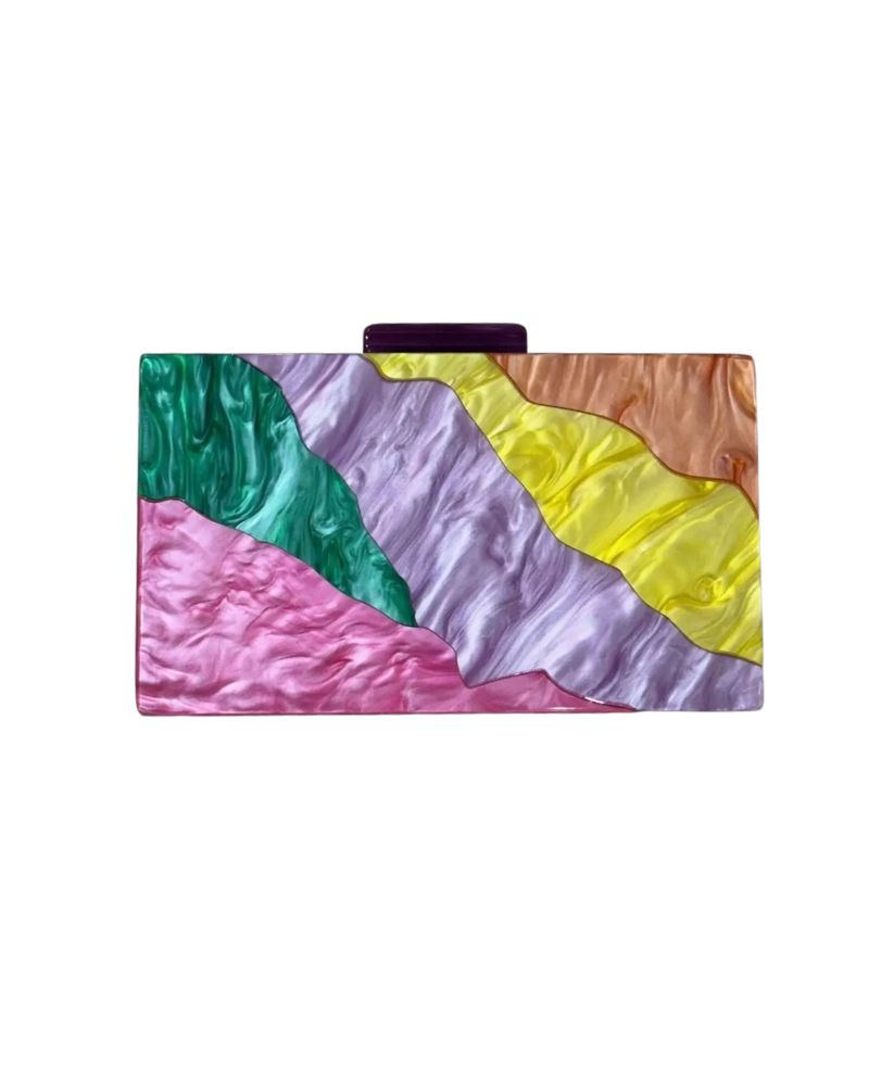 Jade | Bolso de mano fucsia y verde botella
