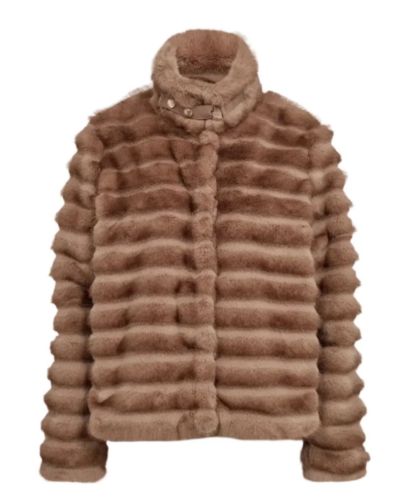 Justina | Chaqueta gris visón
