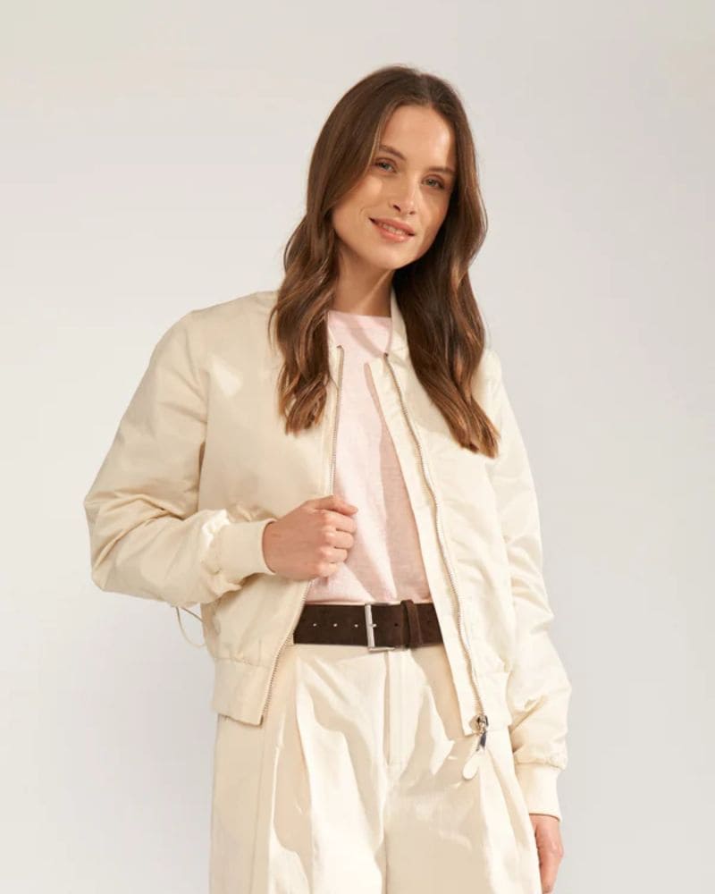 Leyre | Cazadora bomber gris claro
