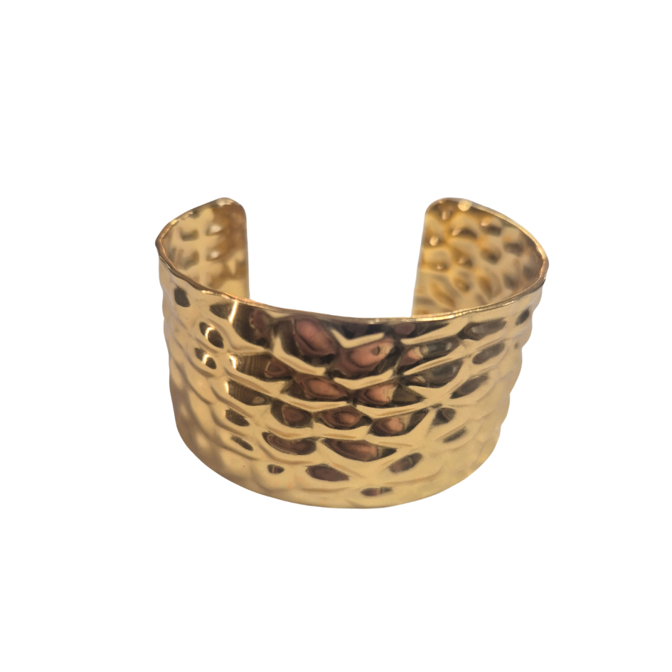 Lia | Brazalete abierto dorado