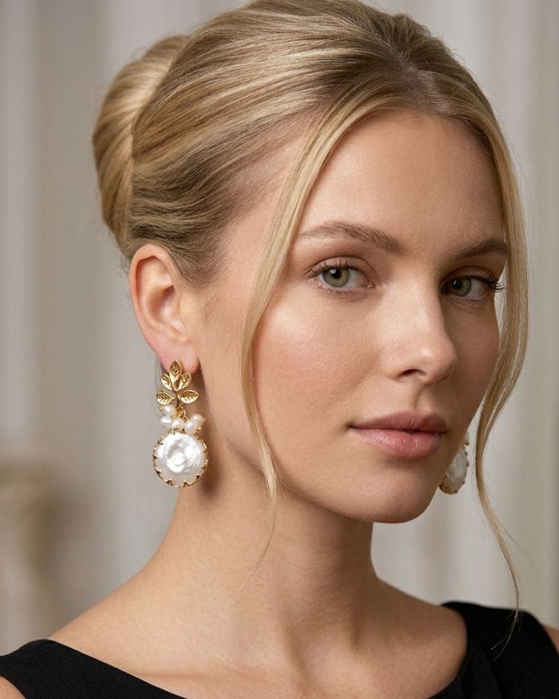 Freya | Pendientes statement con perla