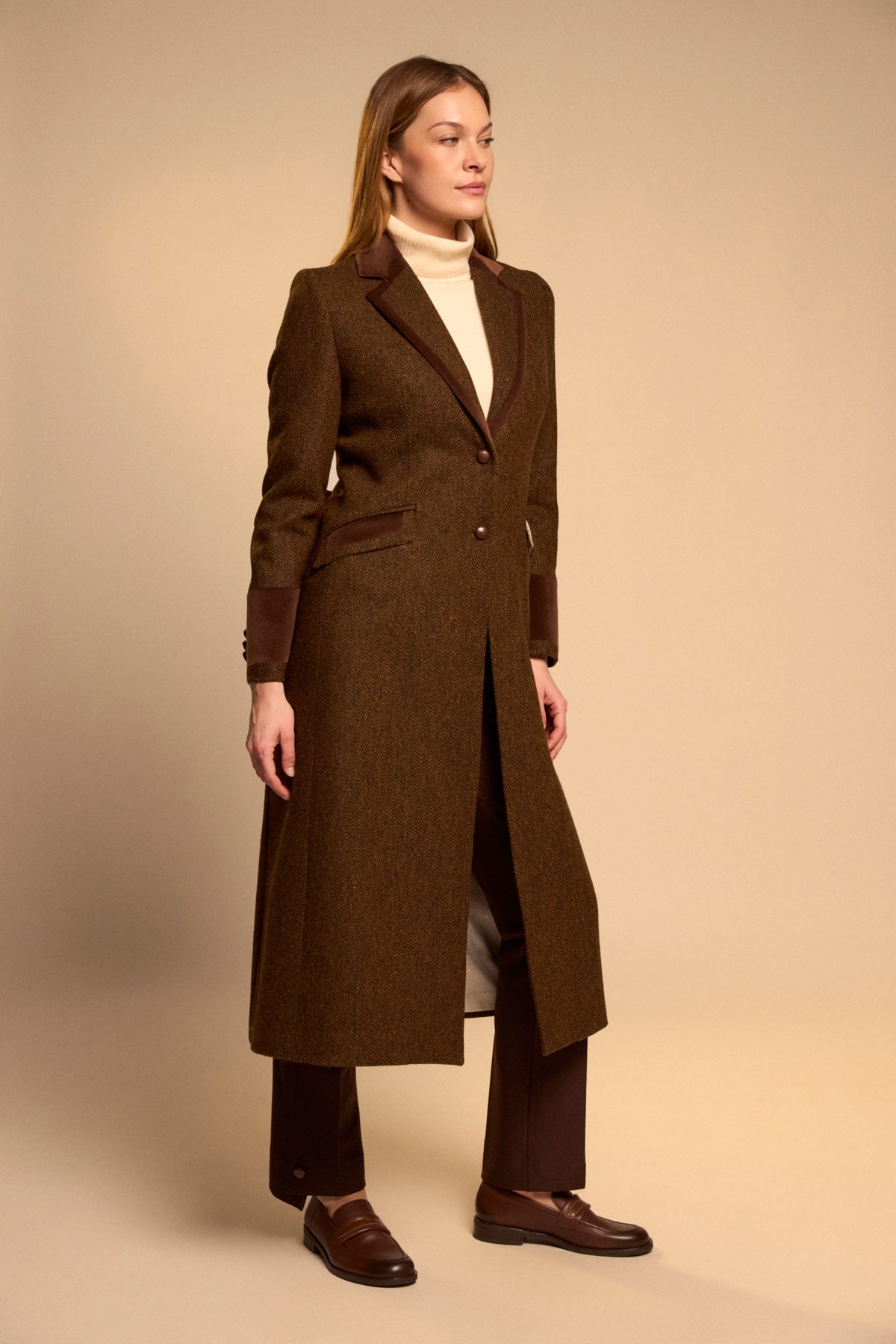 Hilda | Abrigo de lana marrón