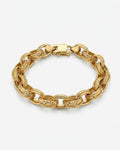 Lacy | Pulsera de cadena dorada texturizada