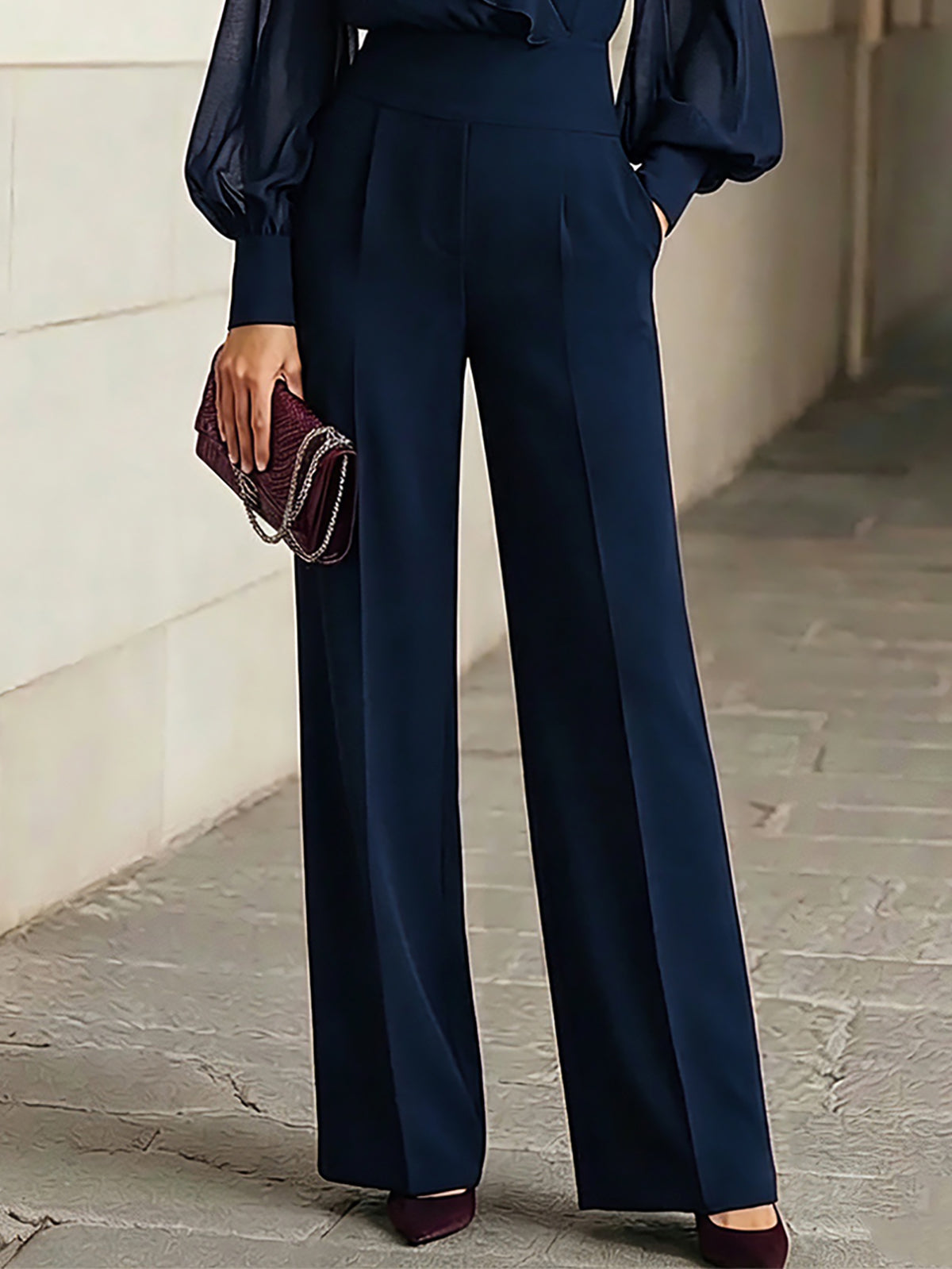 Ingrid | Conjunto con volantes y pantalón ancho