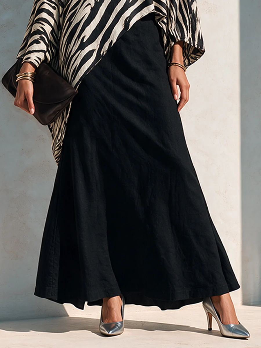 Zulema | Conjunto de top de cebra y falda drapeada