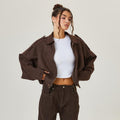 Amira | Chaqueta bomber oversize de ante