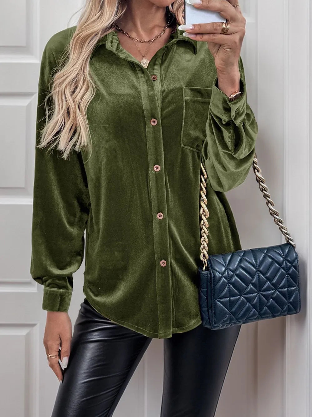 Ángeles | Camisa de terciopelo
