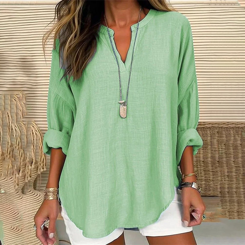 Lua | Blusa holgada con escote en V