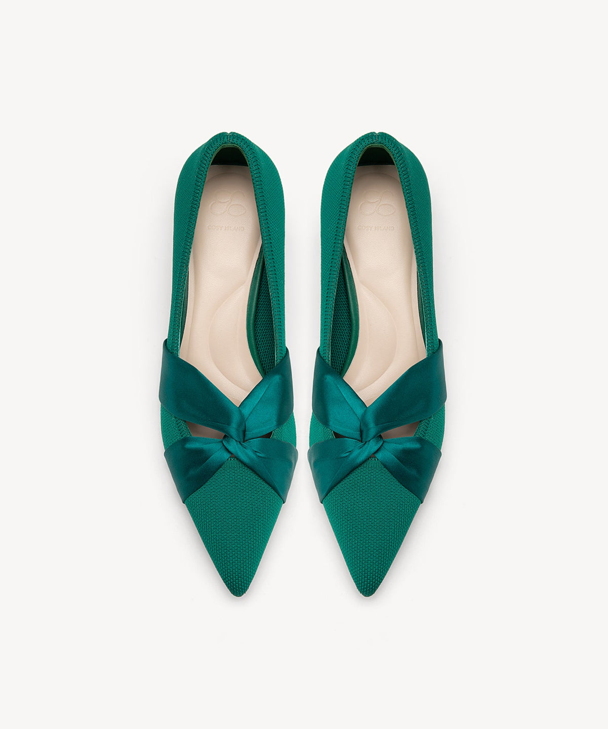 Enara | Zapato de tacón con punta fina – Marrón