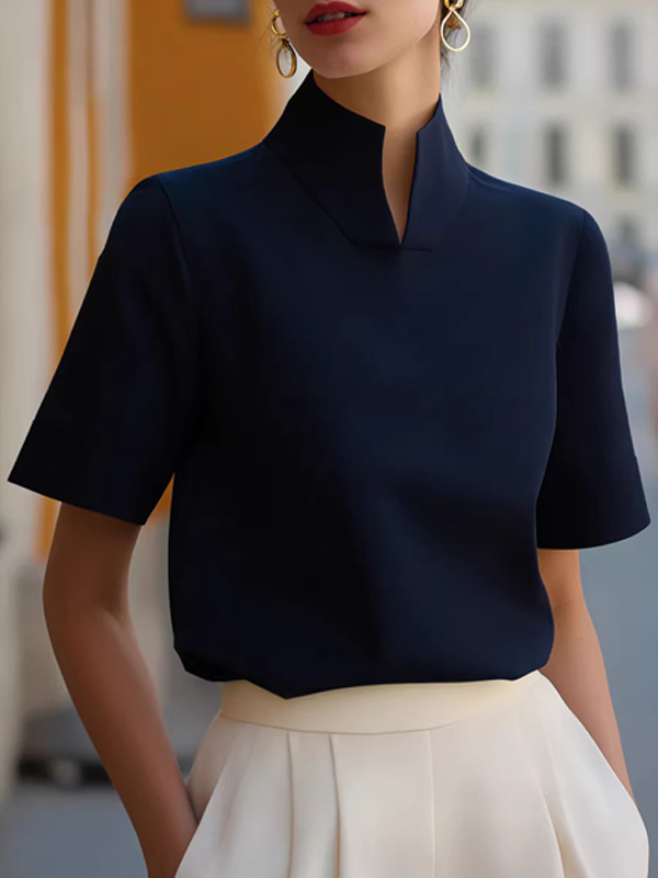 Consuelo | Top con cuello mao