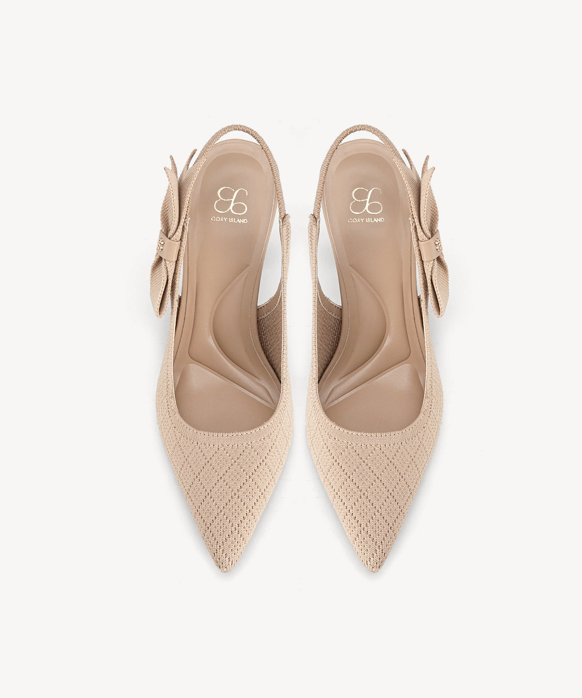 Adelina | Zapato de tacón con lazo – Albaricoque