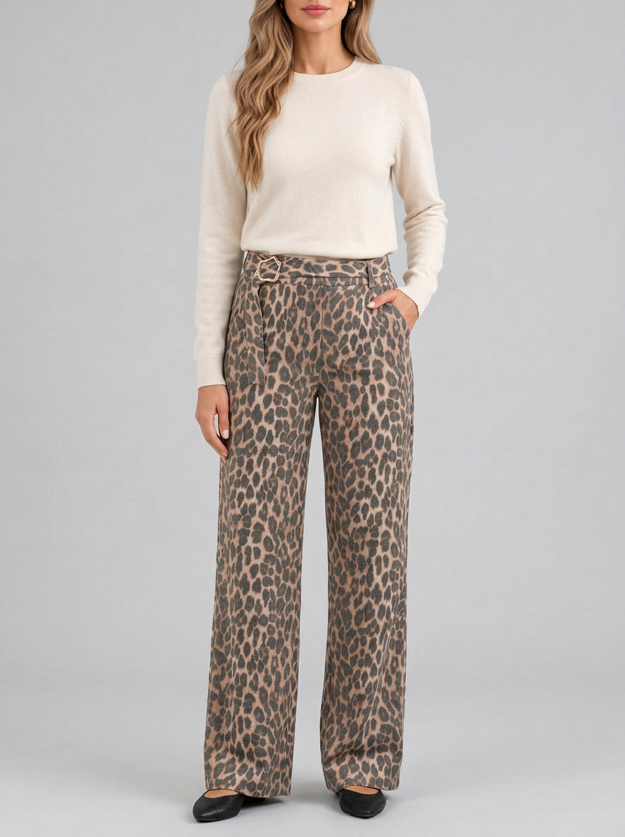 Pantalones Kimara Liora - Leopardo