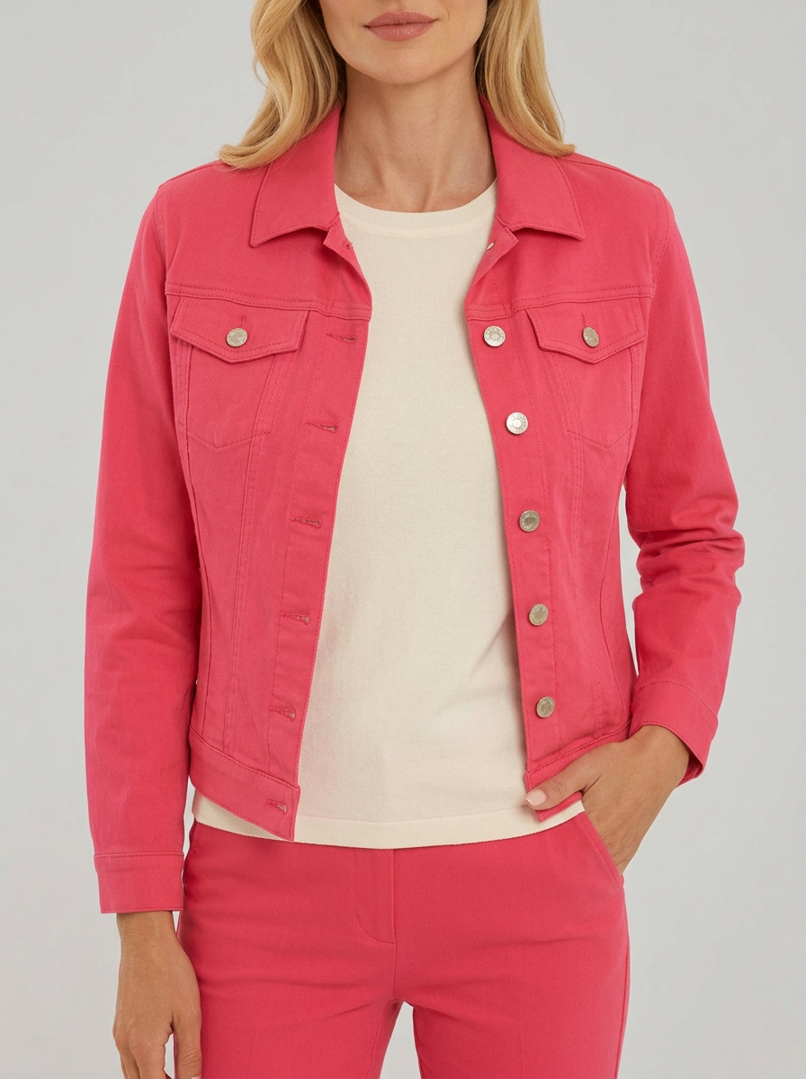Pomodoro | Chaqueta vaquera rosa 32600
