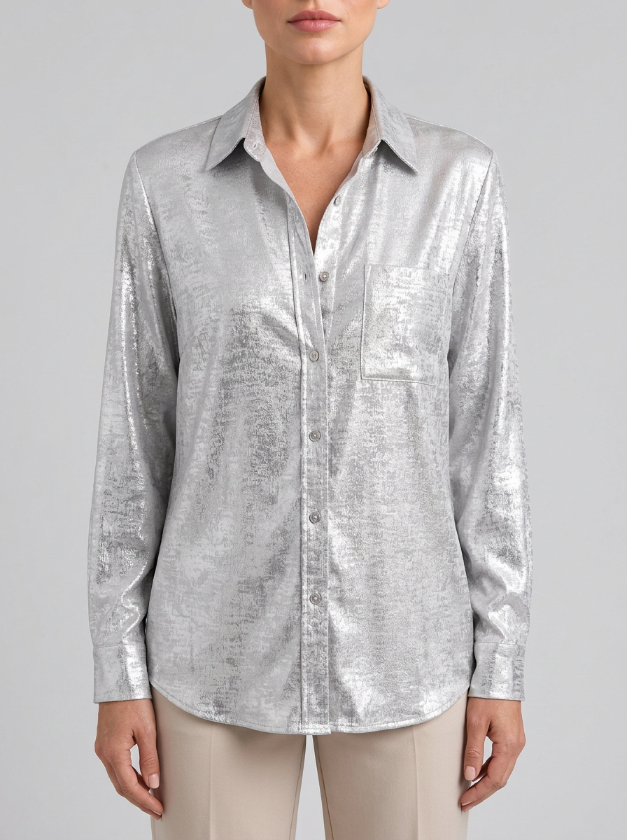Camisa de ante con solapa