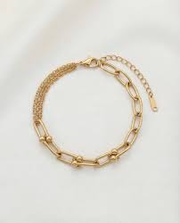 Darcy | Pulsera de cadena dorada