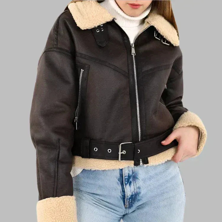 Marlene | Chaqueta de piel con borreguillo