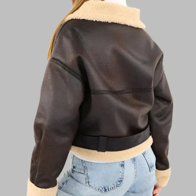 Marlene | Chaqueta de piel con borreguillo
